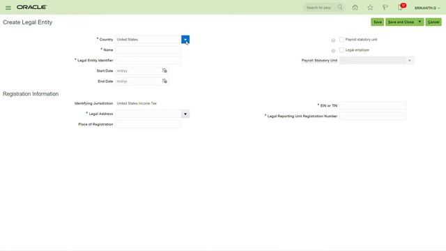 10 Creation of Legal Entity in Oracle Cloud R12 смотреть онлайн
