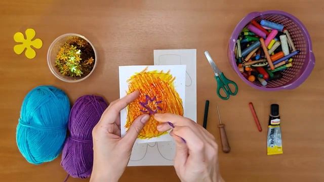 Поделка. Изонить для начинающих. Варежка на ёлку. Творческий мастер-класс для детей и родителей. смотреть онлайн