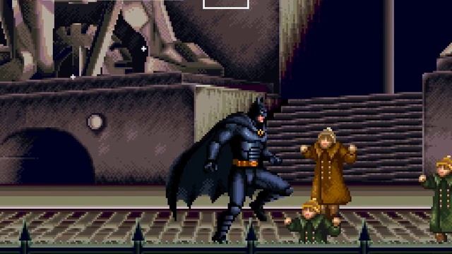 [SNES] Batman Returns | Playtrough | Scene 1 | Ambush in Gotham plaza смотреть онлайн
