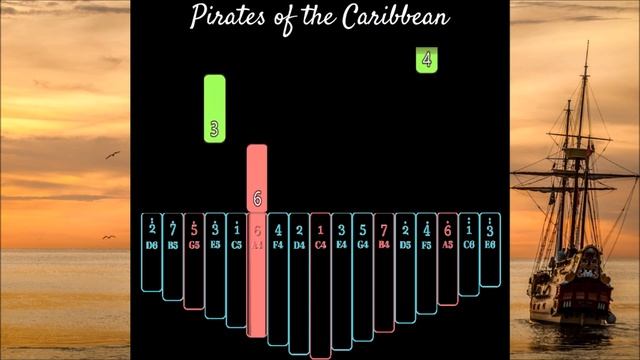 Pirates of The Caribbean | Kalimba Tutorial (Easy) смотреть онлайн