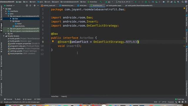 MVVM Room Database with Retrofit and RecyclerView - Create Dao interface part-3 in hindi смотреть онлайн