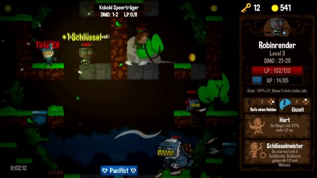 Vertical Drop Heroes HD "3 Level Pacifist Mode" Weapon Unlocked Bone Dagger! смотреть онлайн