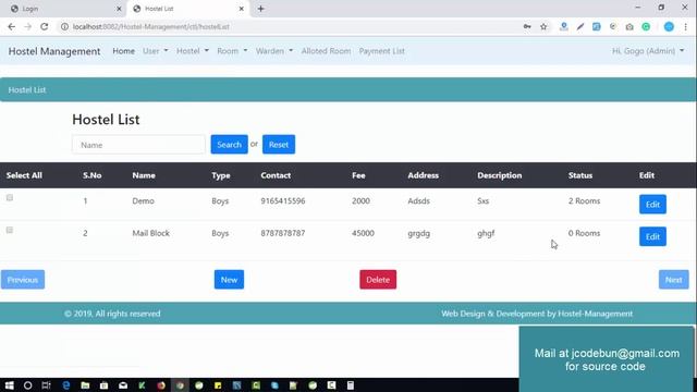 Online Hostel Management project in java with source code and project report смотреть онлайн