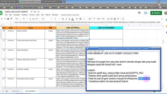 Terkirim Otomatis, CARA MEMBUAT LINK AUTO SUBMIT GOOGLE FORM смотреть онлайн