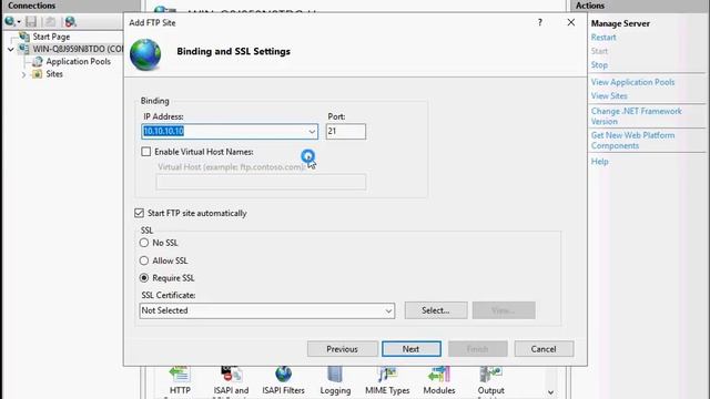 Windows Server 2019 FTP Server setup смотреть онлайн