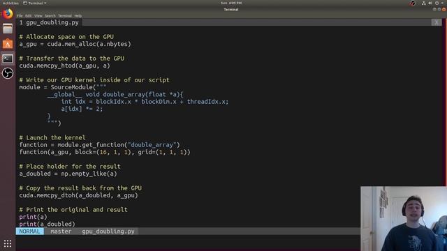 Python3 Crash Course: Introduction to Pycuda смотреть онлайн