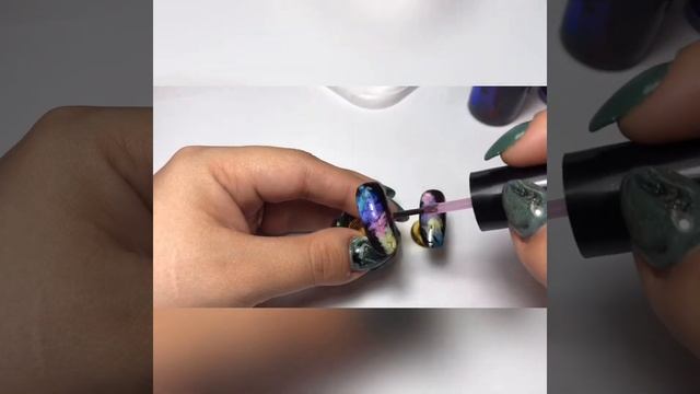 Цветной дым на ногтях. Мрамор на ногтях смотреть онлайн