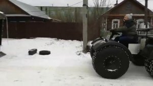 Вездеход ЛитЛ, погрузка в прицеп