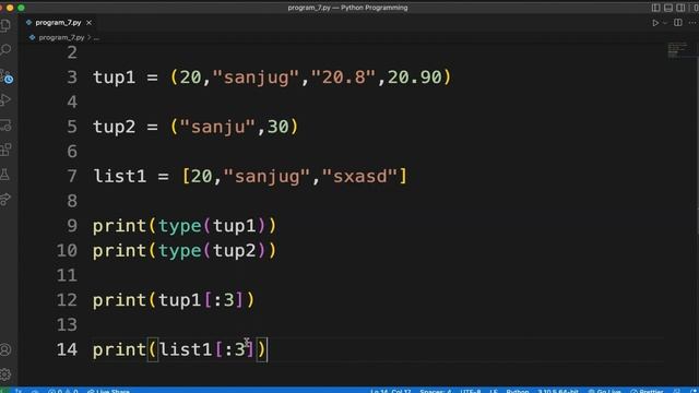 Sequence data type tuple | #pythonforbeginners course | #sanjug | #python смотреть онлайн