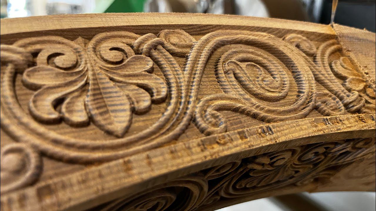 Резьба полноценная четырехосевая с осью А на станке WOODTEC 1514:4 смотреть онлайн