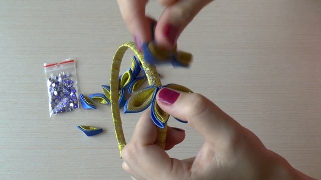Бант из лепестков ободок Новые идеи канзаши мастер класс DIY kanzashi handmade Haarschmuck 髪飾り смотреть онлайн