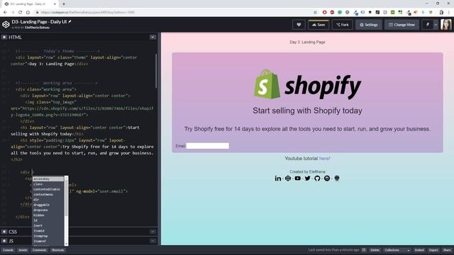 [3/100] Landing Page | #Daily UI (AngularJS + AngularJS Material ) смотреть онлайн