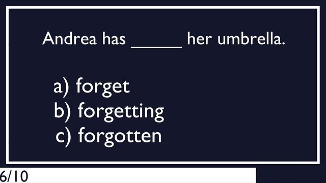 Present Perfect | Grammar Quiz
