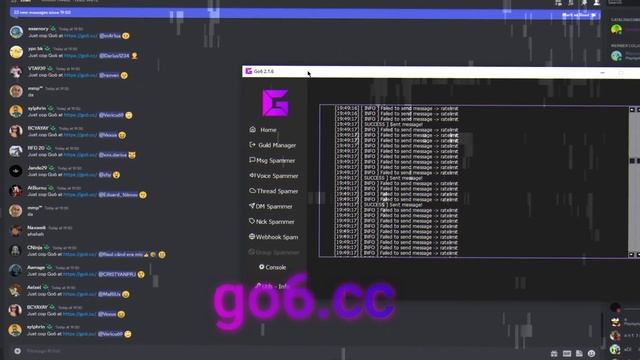 GO6 | BEST DISCORD R4ID TOOL | JOINER, SPAMMER, DM SPAMMER, AND MORE смотреть онлайн