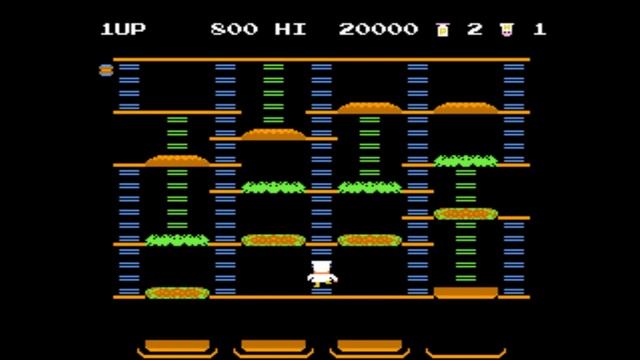 NES Longplay [028]BurgerTime Nintendo fULL FanGame walkthrough смотреть онлайн