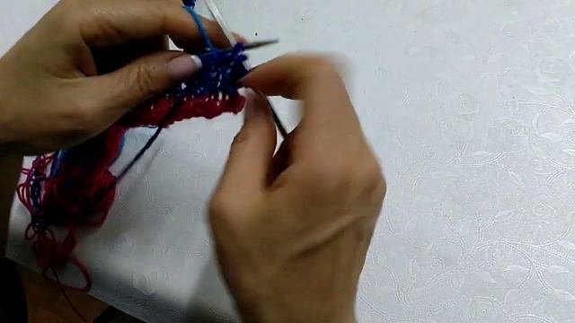 Интарсияспицам.Интарсия домики.Вязание интарсии. смотреть онлайн