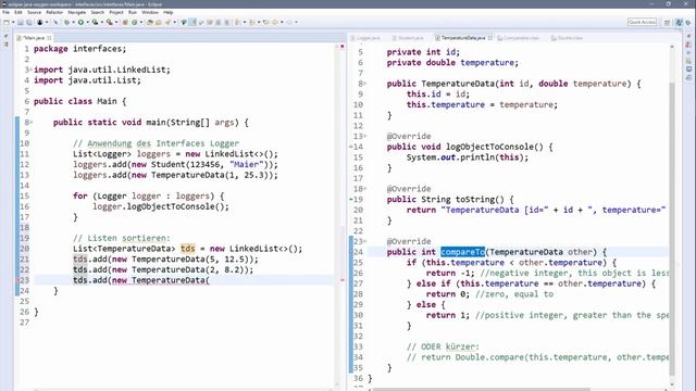 OOP in Java #14.04.02 - Generics: Exercise Interfaces Comparable, Comparator (solution as demo) смотреть онлайн