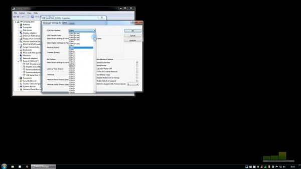 USB-COM-Port Adapter installation and COM-Port settings