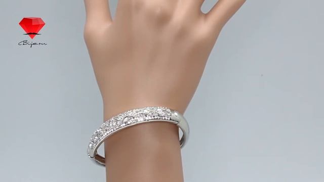 Bije.ru: Браслет с покрытием белым золотом и горным хрусталем Teri (Тери) смотреть онлайн