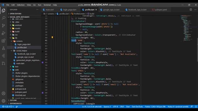 Social Media Integration (Google and Facebook) using Flutter and Firebase. смотреть онлайн