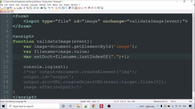 JavaScript Image Preview and Validation Before Upload смотреть онлайн