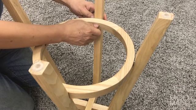 Mod Made Rex Wood Counter Stool Product Introduction & Assembly Tutorial смотреть онлайн