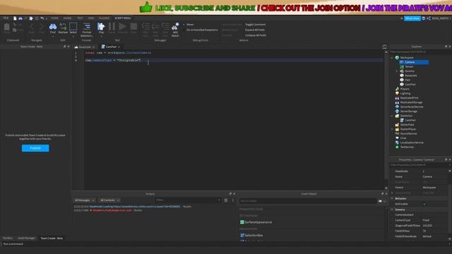 [MINI TUTORIAL #12] ROBLOX Studio | FOCUSING CAMERA ON SCENE смотреть онлайн