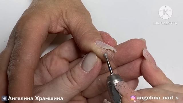 СЛОЖНАЯ КОРРЕКЦИЯ / спиленные боковые стенки / клюющие ногти / маникюр от другого мастера до и посл смотреть онлайн