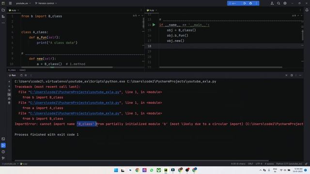 Python circular import error solve !! смотреть онлайн