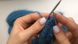 Плоские завязки/шнурки для шапки-ушанки вяжем на двух спицах