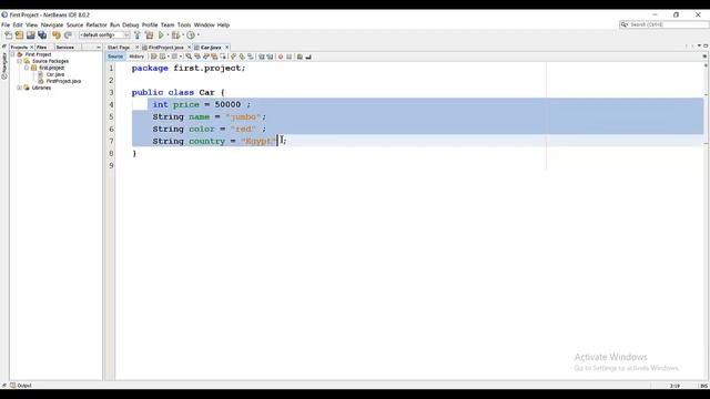 class in java | variable and methods | functions смотреть онлайн