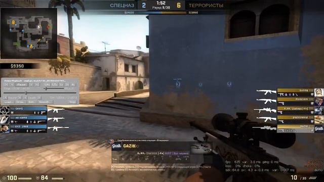 Аналитика игры CS:GO , как надо стрелять с AWP смотреть онлайн
