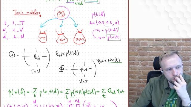СПбГУ -- 2022.03.18 -- Тематическое моделирование I: pLSI, ARTM, суть модели LDA смотреть онлайн