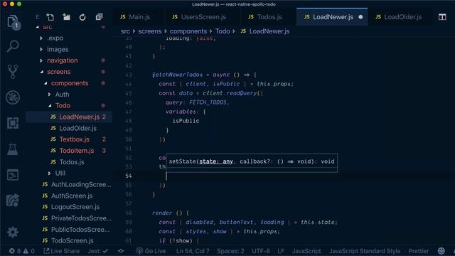 Sync new todos | GraphQL React Native Apollo Tutorial (22/22) смотреть онлайн