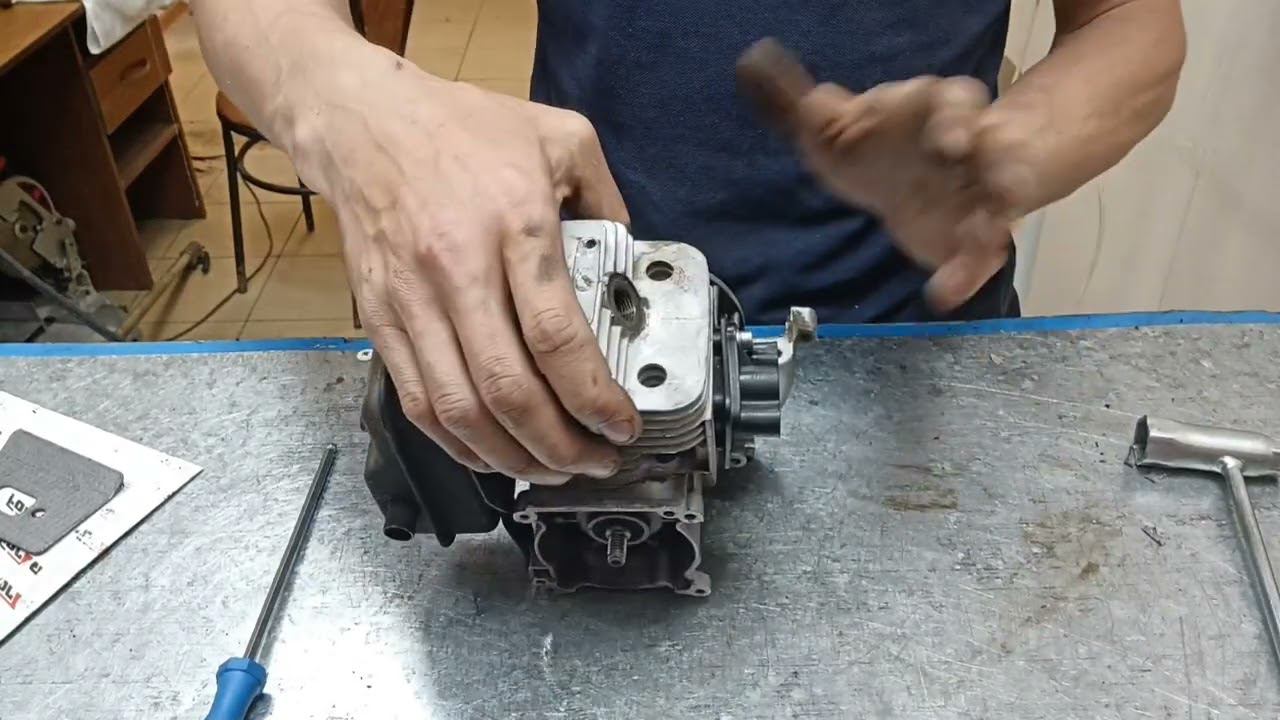 Глохнет при нажатии на газ! #мастерская #бензоинструмент смотреть онлайн