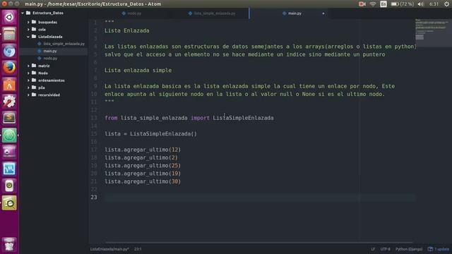 17 Lista Simplemente Enlazada Parte 2 : 3 Python 3.5 смотреть онлайн