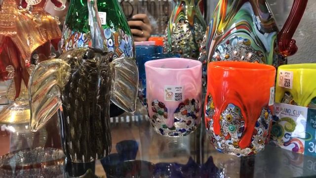 Муранское стекло.Фигурка Слон Миллефиори черный: Интернет-магазин Муранского стекла MURANO CLUB