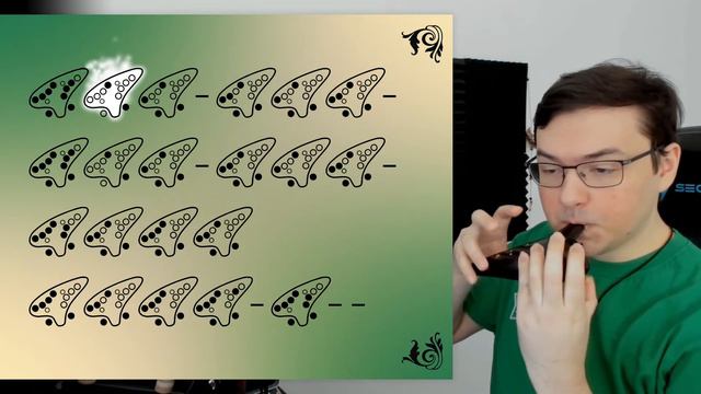 The Legend of Zelda: Ocarina of Time - Minuet of Forest - Ocarina tutorial / tabs смотреть онлайн