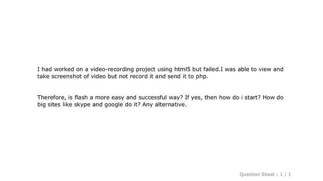HTML : Record video and save it to php server смотреть онлайн