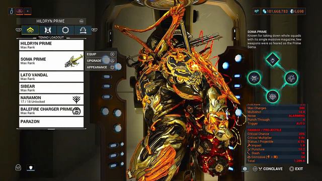 Warframe- Incarnon Soma Prime vs Incarnon Braton Prime смотреть онлайн