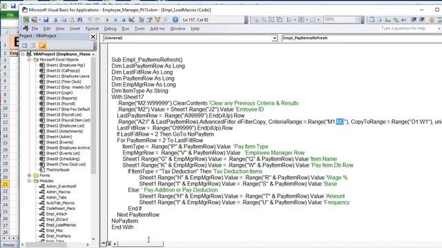 How To Create A Full Payroll in Excel Pt.1 [Employee Manager Part 15] смотреть онлайн