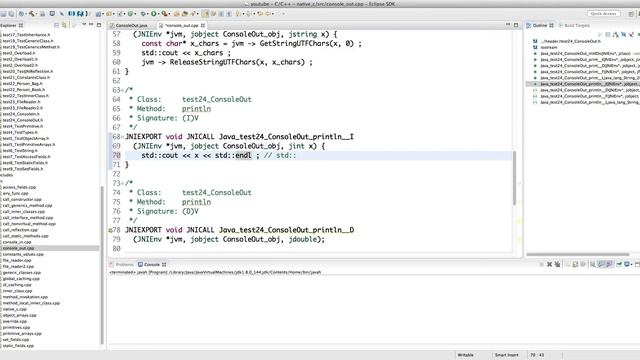 Java Native Interface (JNI) in depth -- Part 33: Working with the Native Standard Output in Java смотреть онлайн