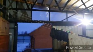 Гараж на сваях с независимым полом 6.5м. на 9м. На две машины.