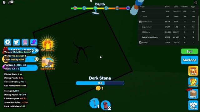 The *BEST* Way To Mine 5 Million Blocks in Roblox Mining Simulator 2 смотреть онлайн