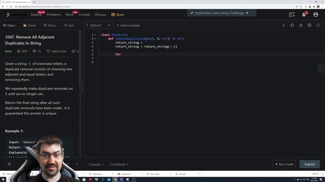 Remove all adjacent duplicates problem optimization and stack review | Leet Code Python смотреть онлайн