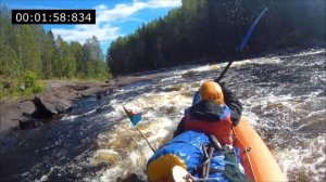 Карелия, река Воньга. Порог Вякер на байдарке. Быстро и весело! Karelia river Vonga, kayaking