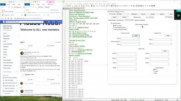 Notepad++ & G-Code Layout.