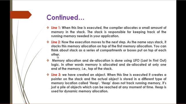 C# Beginner to advanced - Lesson 11 - Stack and Heap - What is stack memory? | What is heap memory? смотреть онлайн