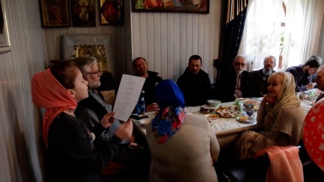 День Жен-мироносиц. Стихотворение прот.Александра Намоконова "Пасха красная" читает внучка Христина смотреть онлайн