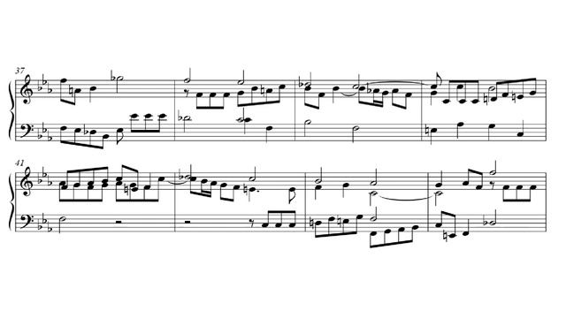 Charles Burney - Fugue in F Minor. {w/ score.} смотреть онлайн